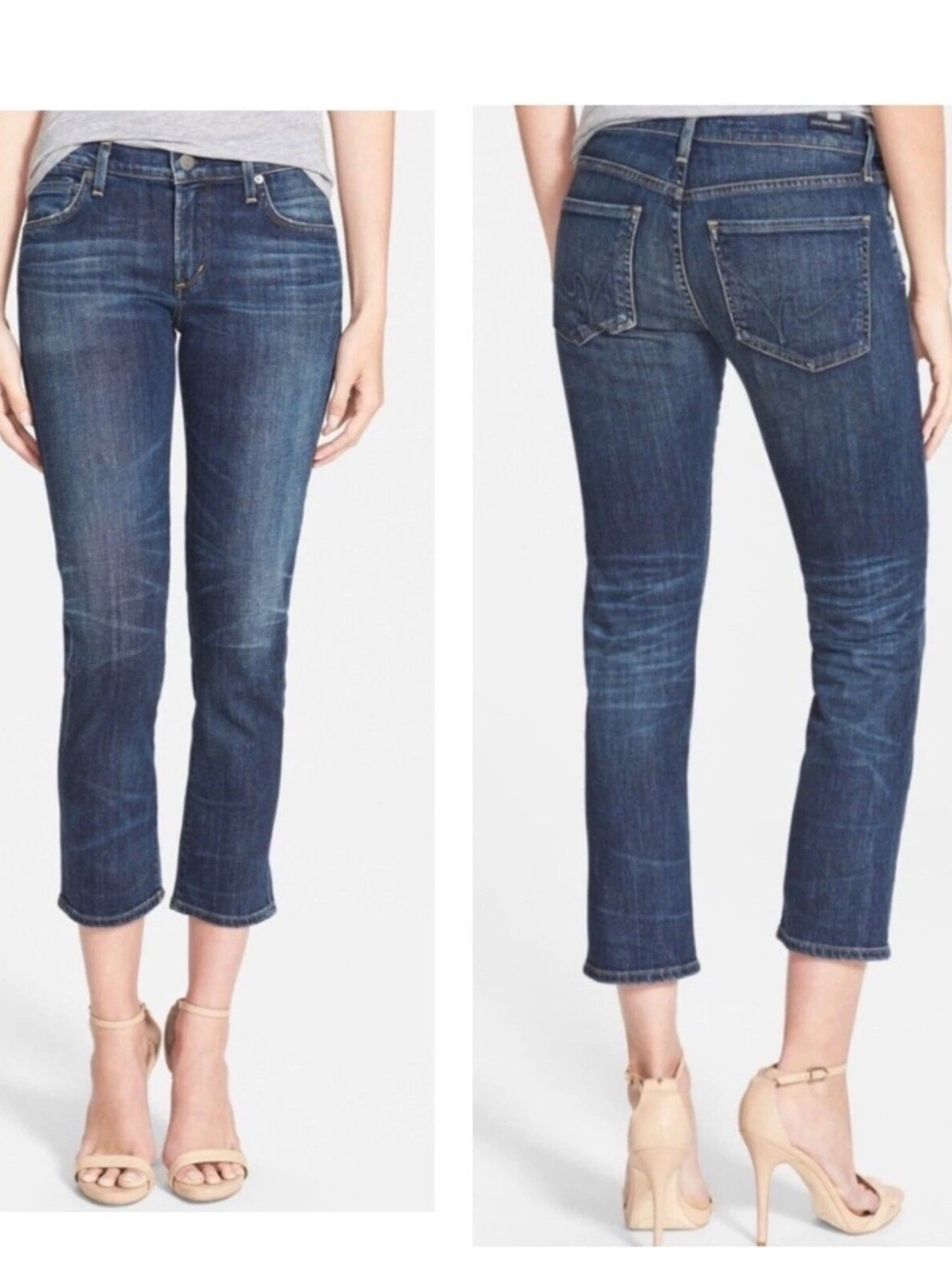 Citizens of Humanity Phoebe Slim Straight Crop Denim Jeans Women’s Size 31